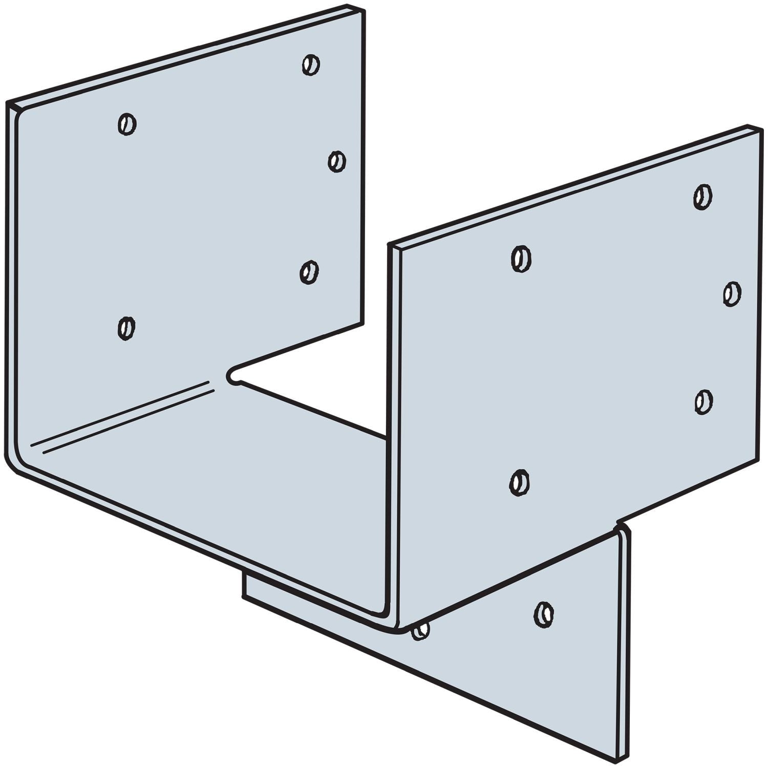 Simpson Strong-Tie HH4 HH Galvanized Header Hanger for 4x