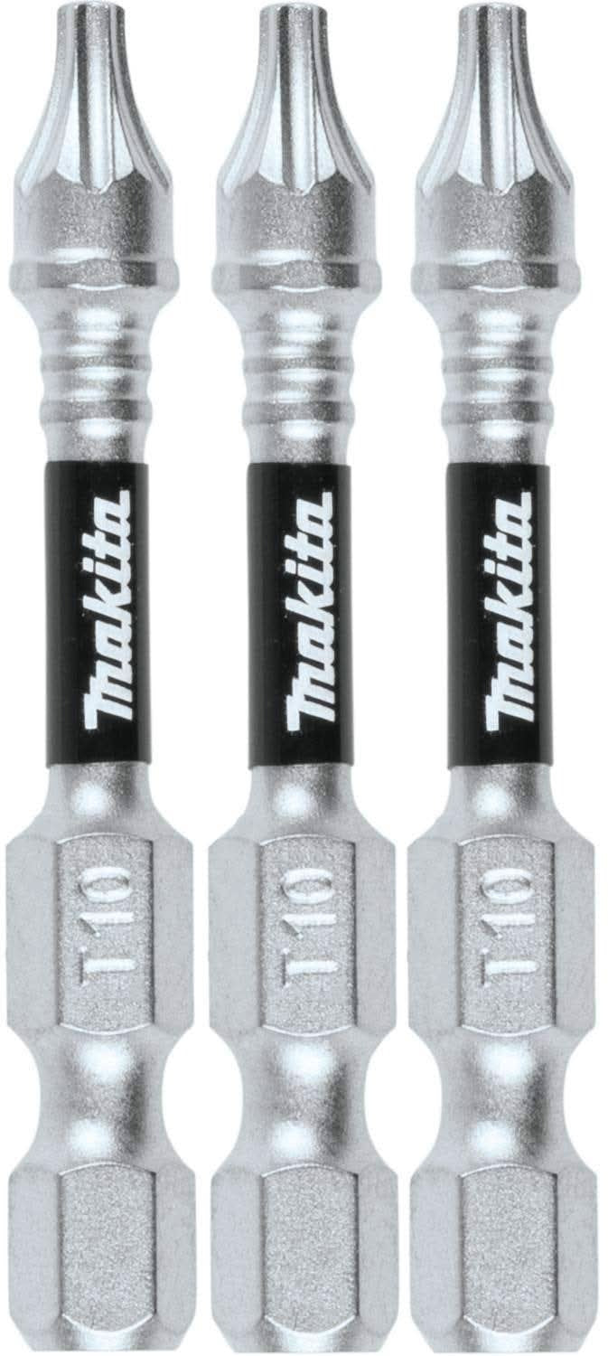Makita E-00826 Impact XPS T10 Torx 2" Power Bit, 3/pk