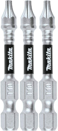 Makita E-00826 Impact XPS T10 Torx 2" Power Bit, 3/pk