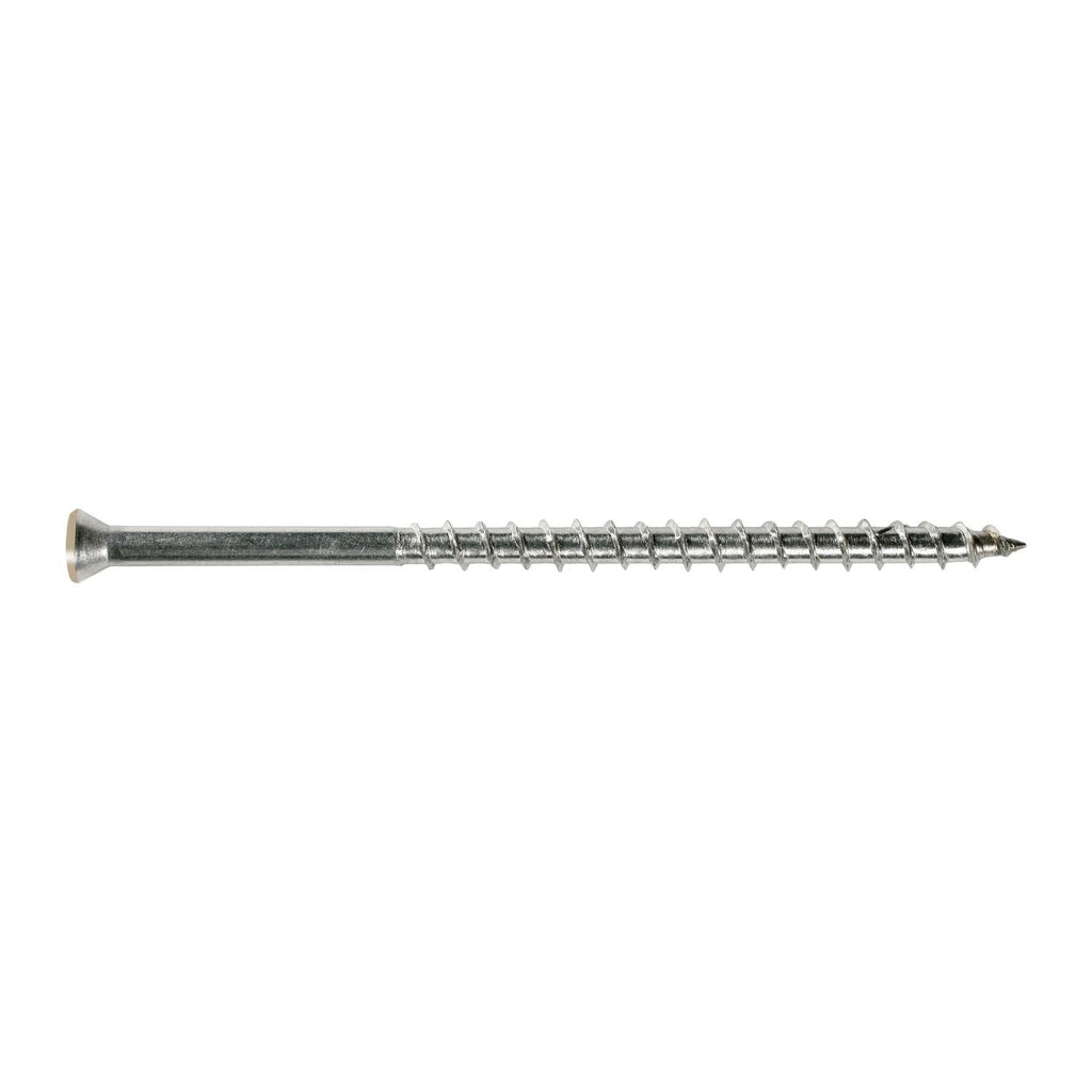 Simpson Strong-Tie T07225FT70TN Trim-Head Screw, 6-Lobe Drive, #7 x 2-1/4-in. T-15 Type 316, Tan, 70-Pack