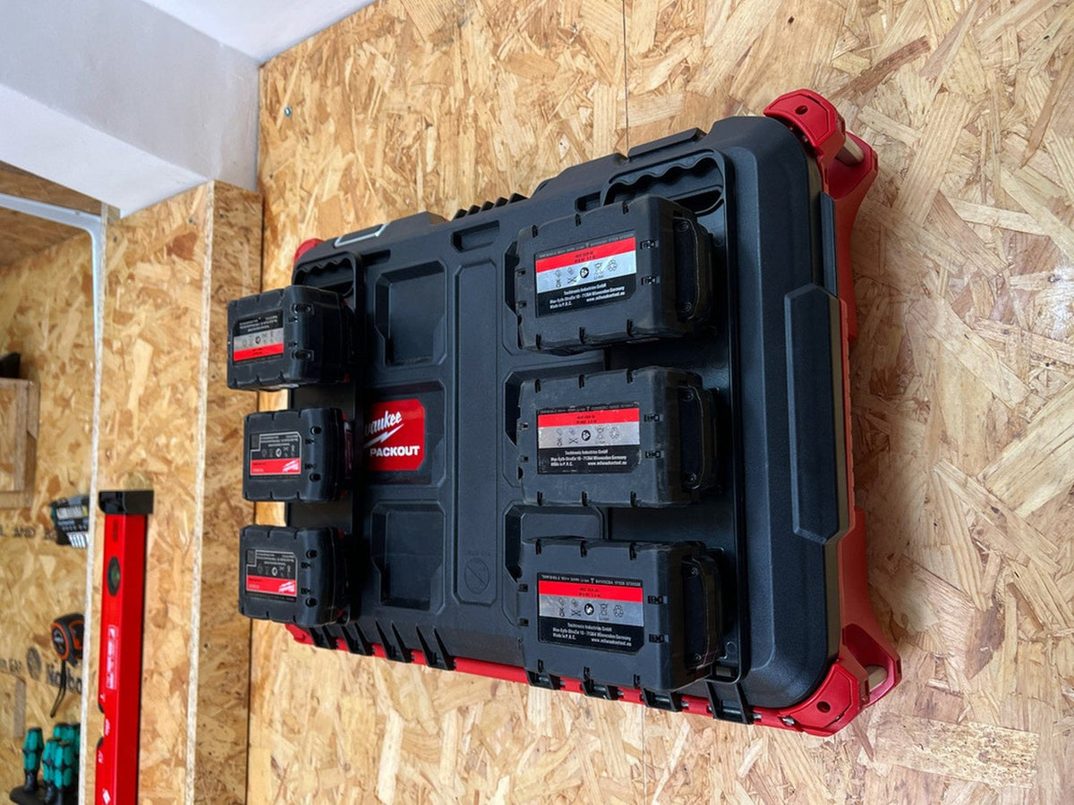 StealthMounts Battery Holder with Handle and Feet for Milwaukee M18