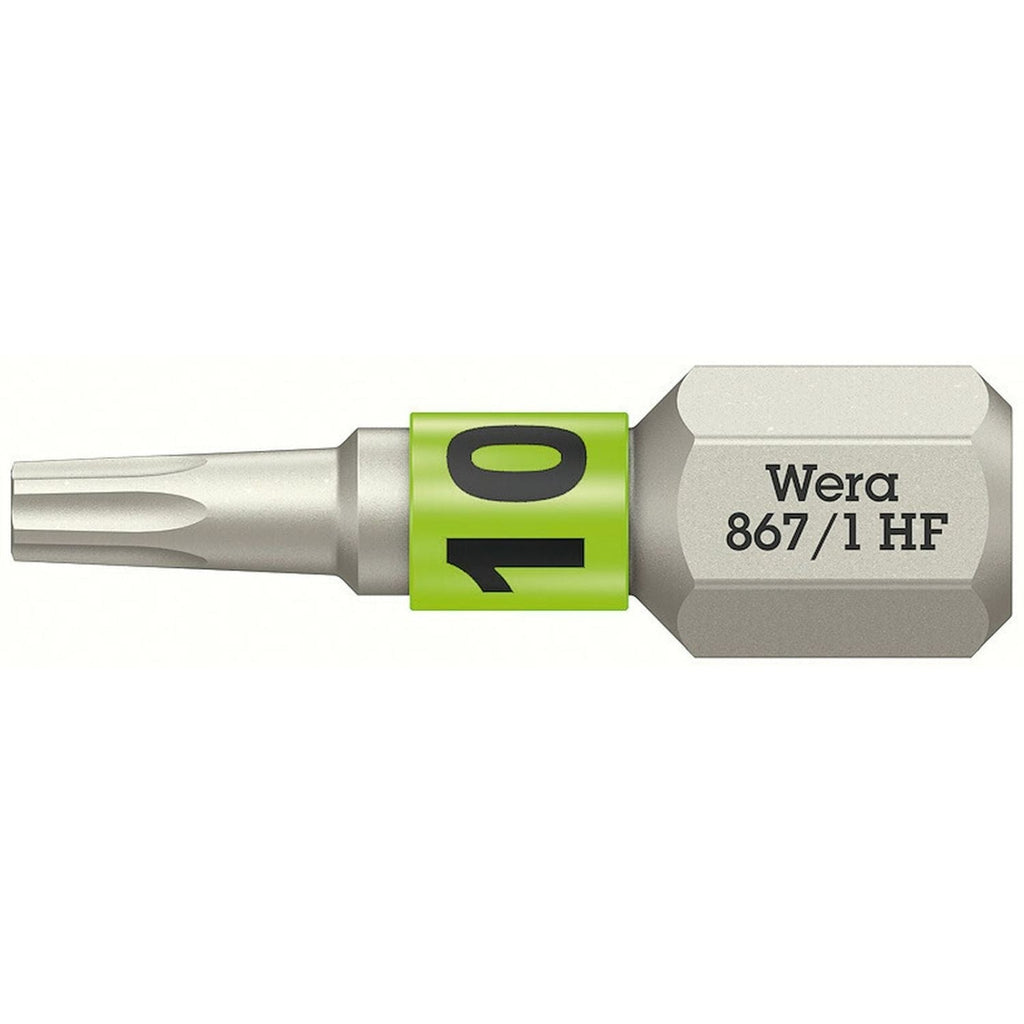 Wera 867/1 Torx Hf Bit With Holding Function, Torx 10x25-mm.