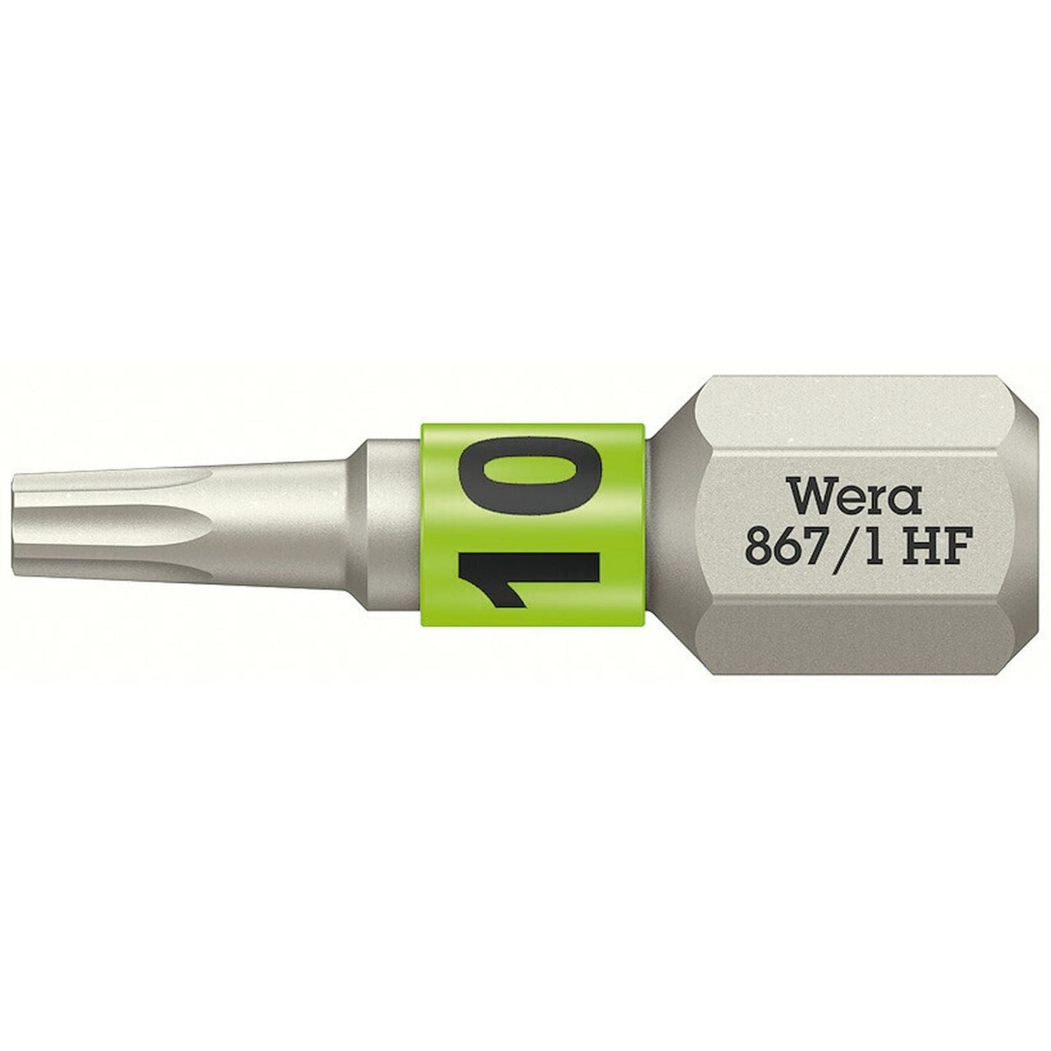 Wera 867/1 Torx Hf Bit With Holding Function, Torx 10x25-mm.