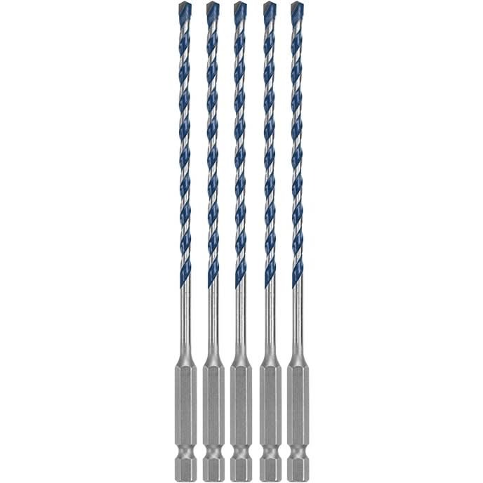 Bosch HCBG0205T 5-Piece 5/32" x 6" BlueGranite Turbo Carbide Hammer Drill Bits
