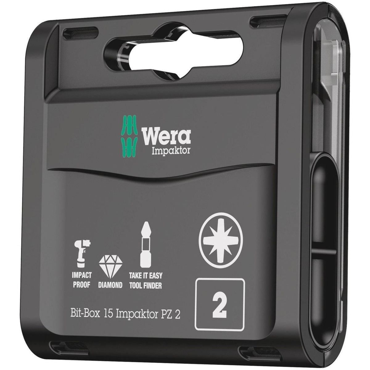 Wera Bit-Box 15 Impaktor Pz, Pz 2x25-mm., 15-Pieces