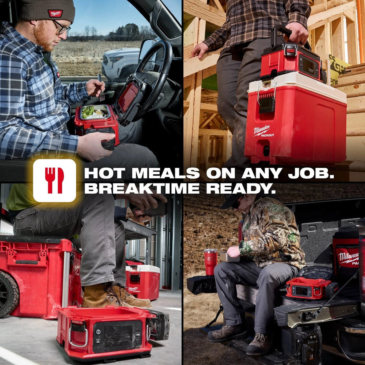 Milwaukee M18 PACKOUT Jobsite Lunch Warmer, Tool Only (0811-20)