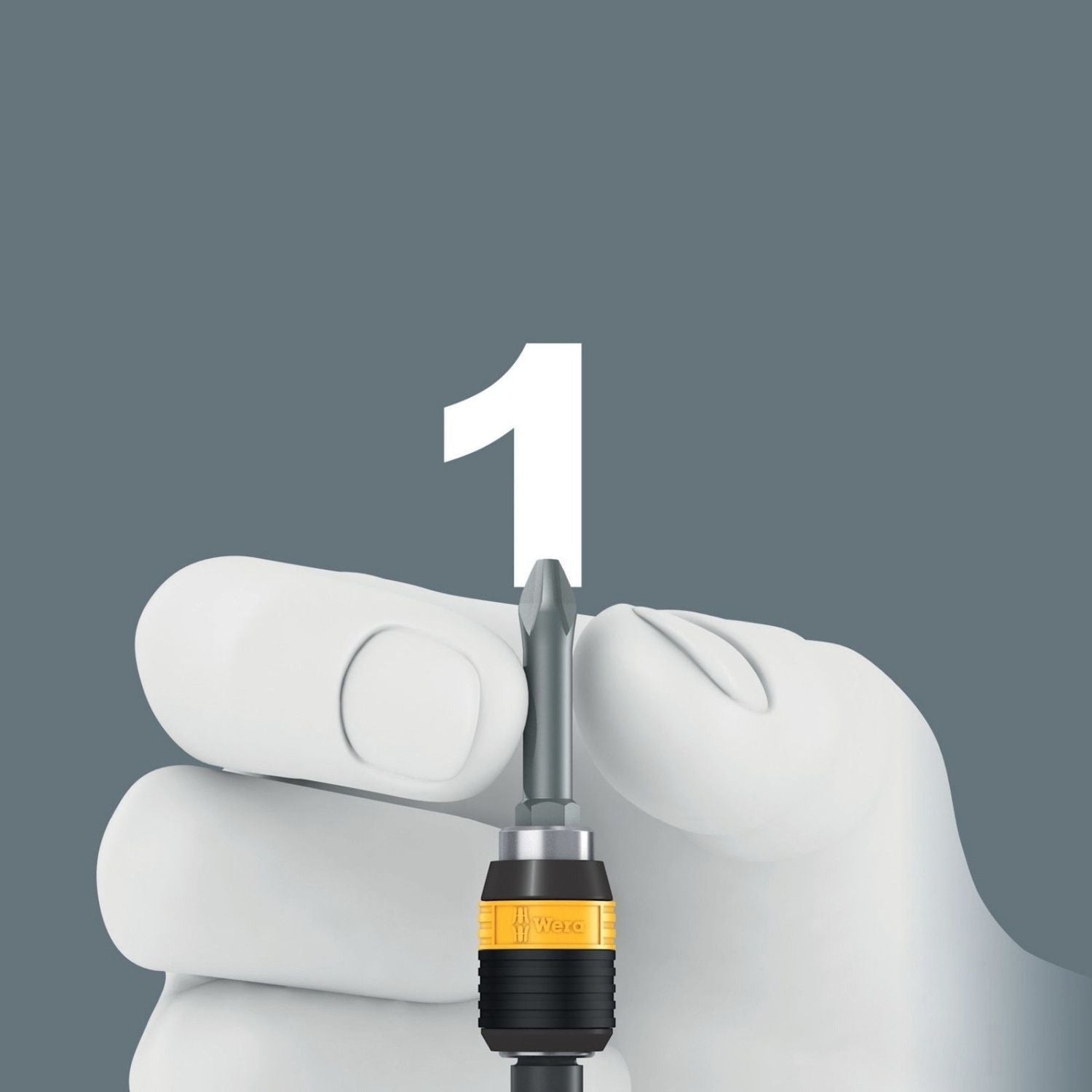 Wera 7400 Esd Series Kraftform Torque Screwdrivers, With Factory Pre-Set Value (0.1-1.5 Nm) And Rapidaptor Quick-Release Chuck, Handle Size 89-mm., 7451 Esdx0.3 Nmx0.3-1.0 Nm