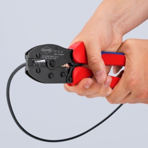 Knipex 8-1/2-in. PreciForce Crimping Pliers for MC4/MC4 Evo 2 (97 52 42)