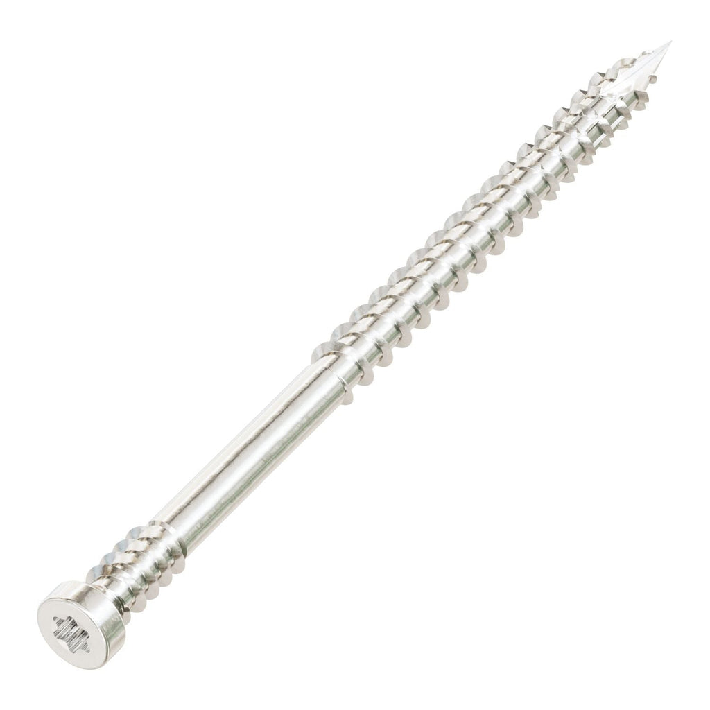 Simpson Strong-Tie FT07212T400 Finish Trim Screw, #7 x 2-1/2-in. T10, Trim-Head, Type 316, 400-Pack