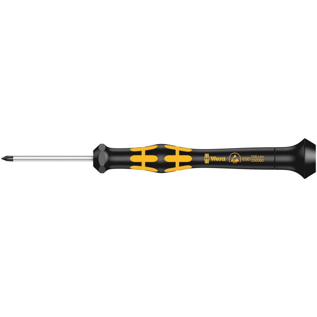 Wera 1572 Esd Kraftform Micro Screwdriver For Microstix Screws, Mx40-mm.