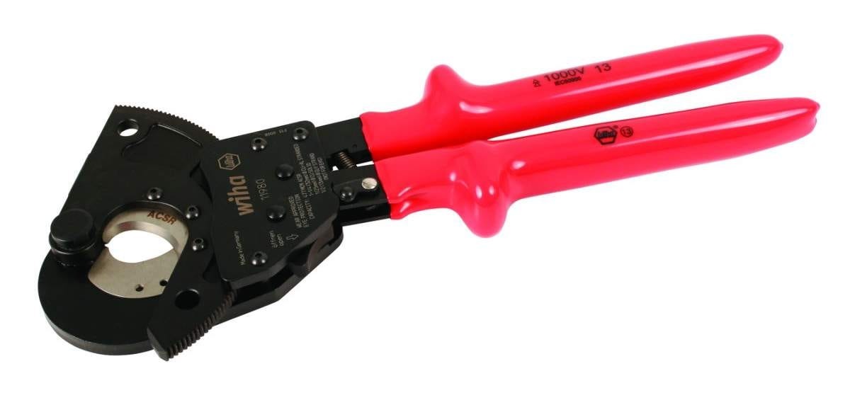 Wiha 11980 Insulated ACSR Ratcheting Cable Cutters