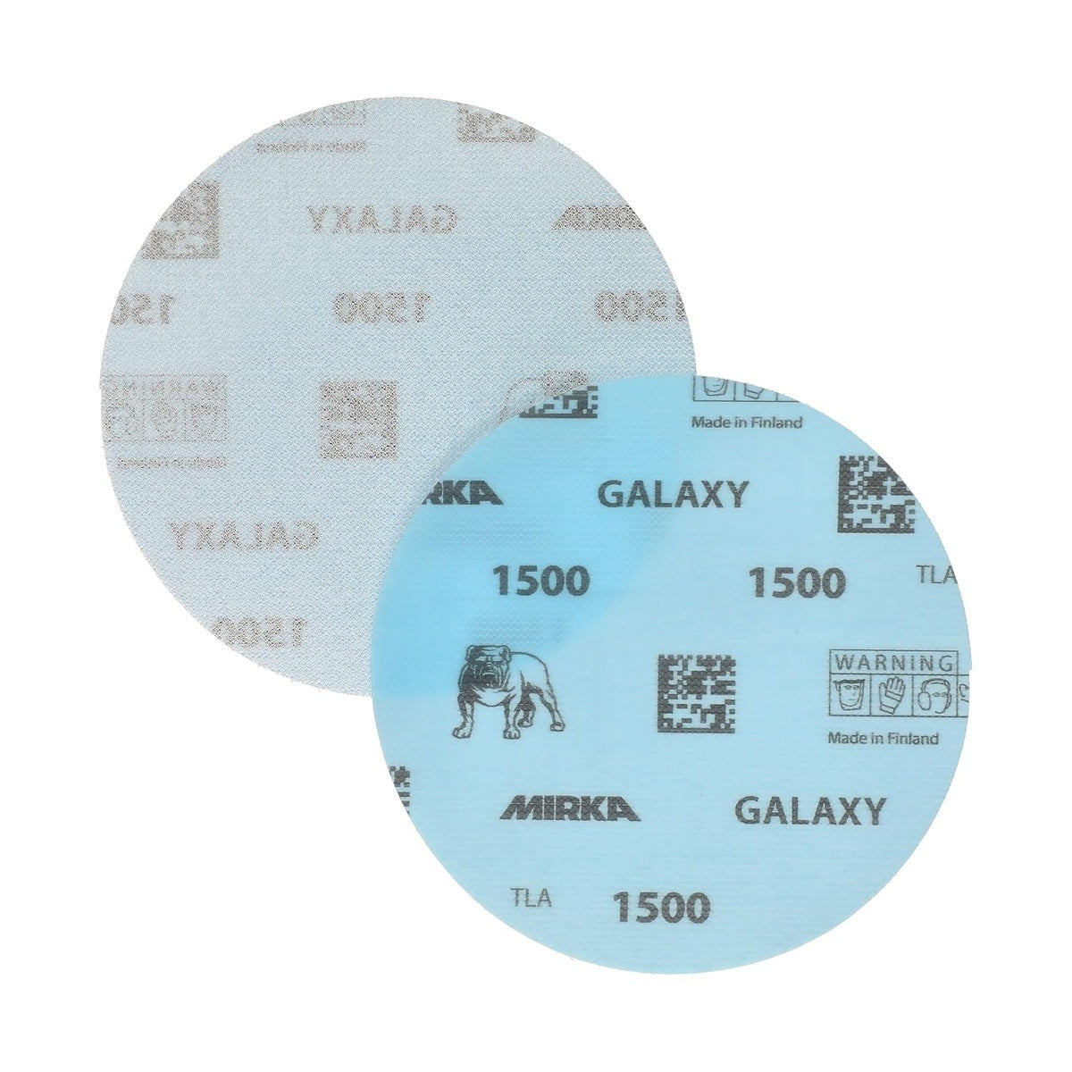 Mirka Galaxy 5-in. 1500 Grit Hook and Loop Sanding Discs, 50-Pack, No-Hole for Random Orbital Sanders (FY-612-1500)