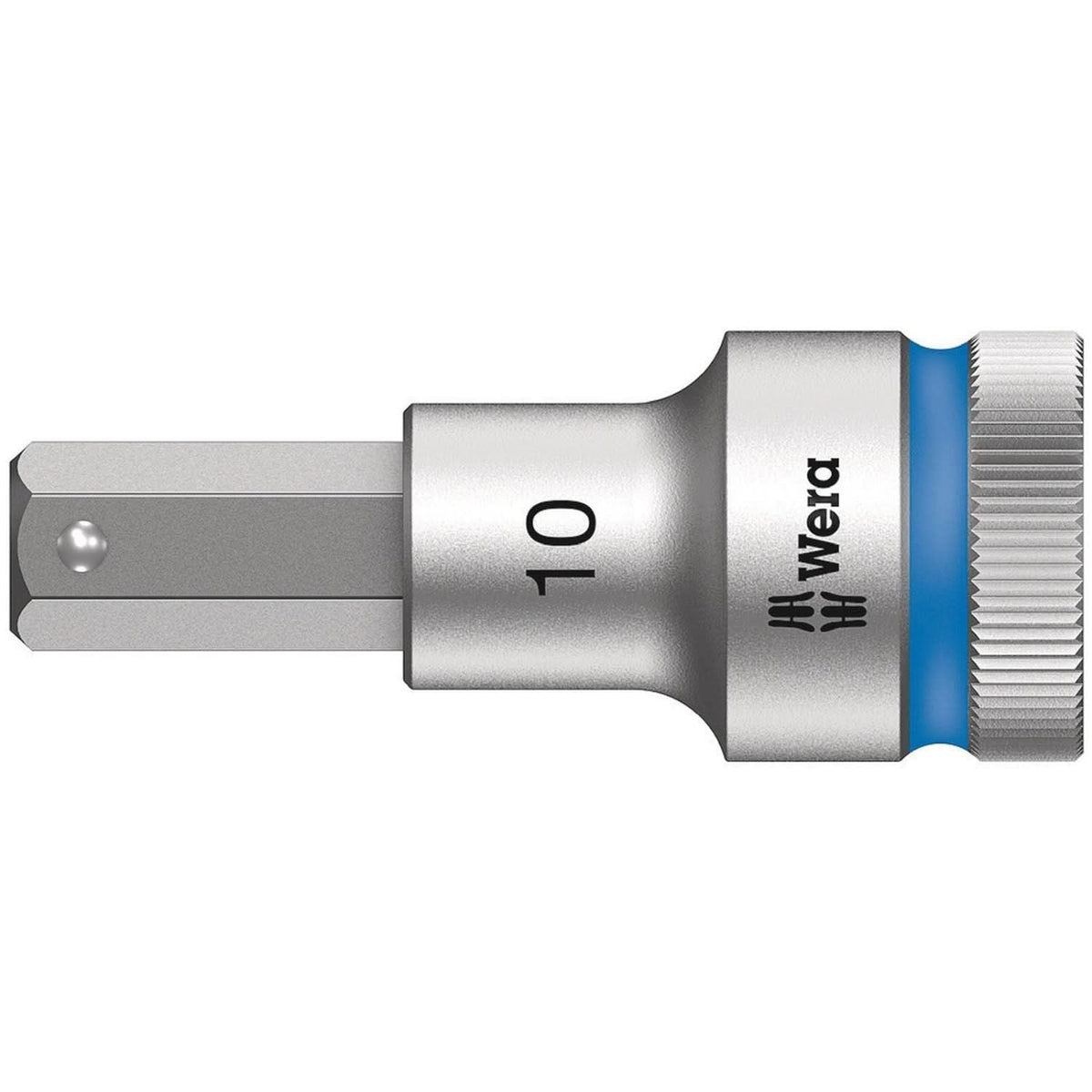 Wera 8740 C Hf Zyklop Bit Socket With 1/2-in. Drive With Holding Function, 10x60-mm.