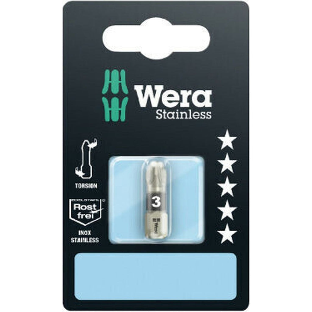 Wera 3855/1 Ts SB Bit, Stainless, Pz 3x25-mm.