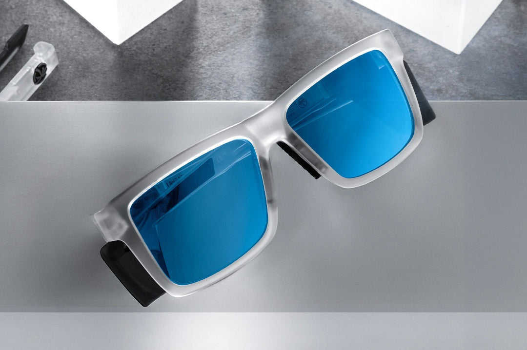 Heat Wave Performance XL VISE Frame Vapor Frost Coastal Lens Z87+ Sunglasses