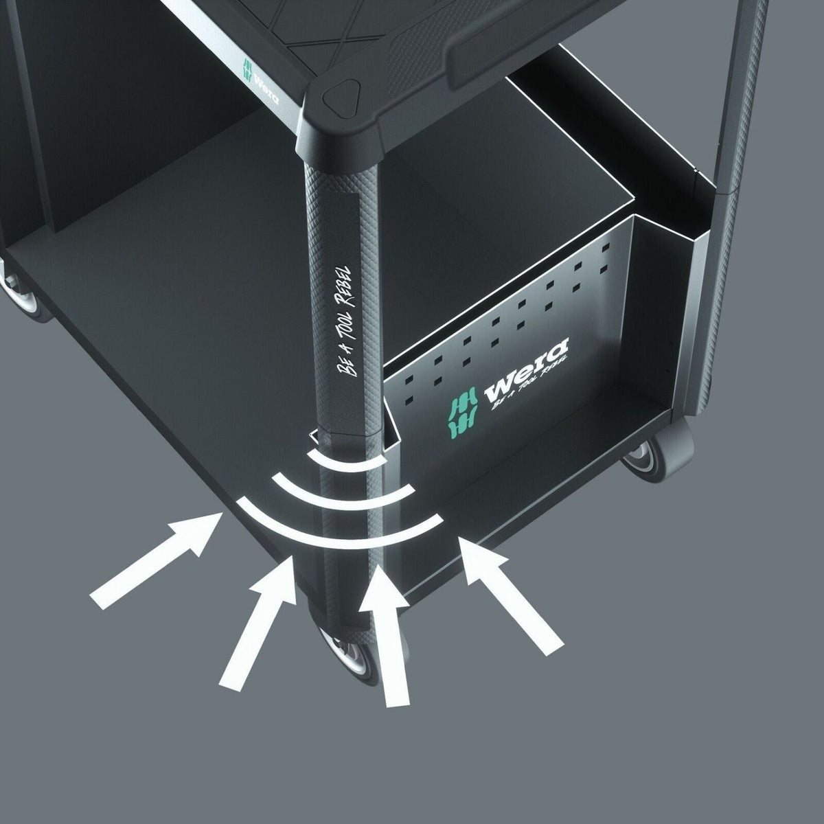 Wera 9700 Tool Rebel Roller Cabinet 1, 94-Pieces