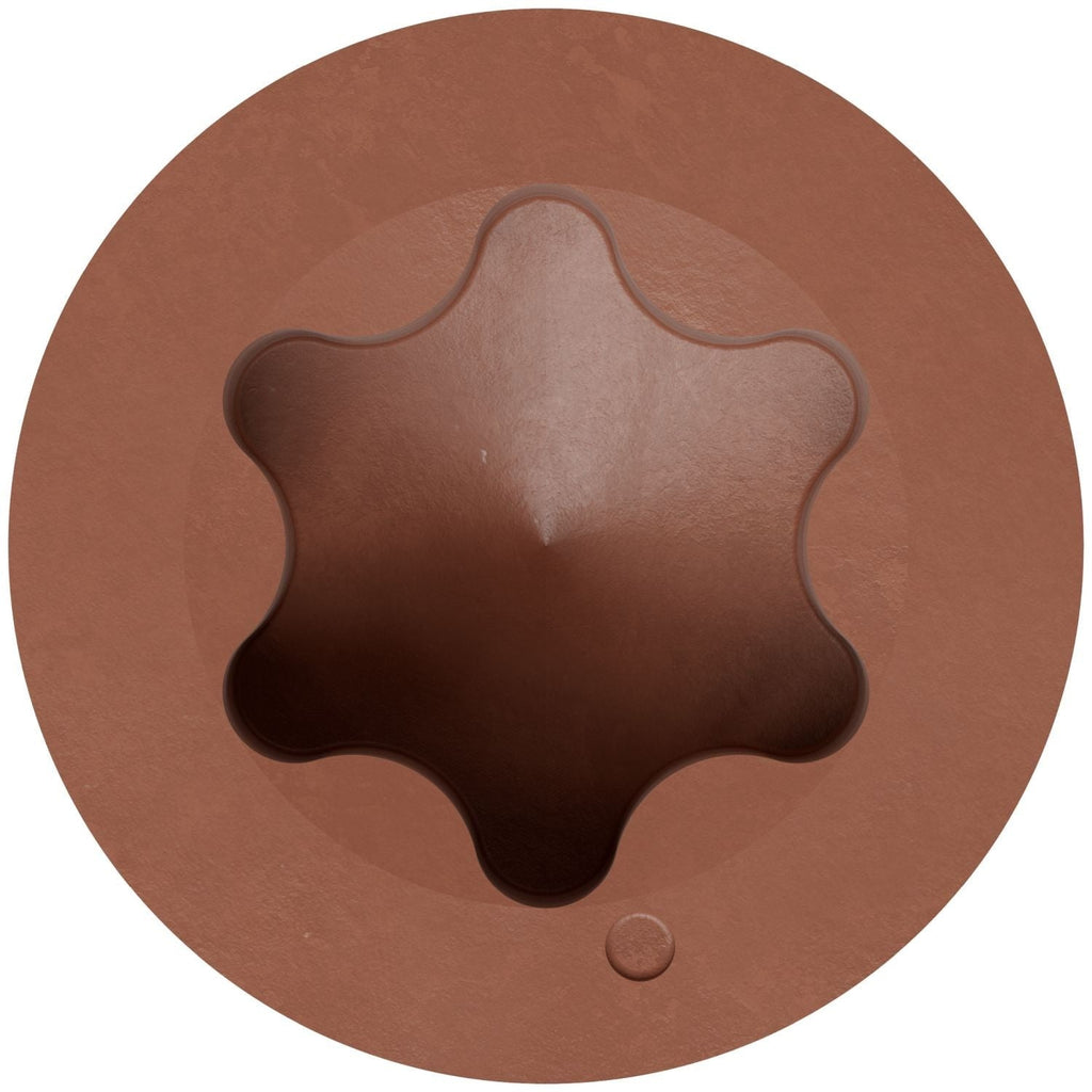 Simpson Strong-Tie T07162FT70TN03 Trim-Head Screw, 6-Lobe Drive, #7 x 1-5/8-in. T-15 Type 316, Tan 03, 70-Pack
