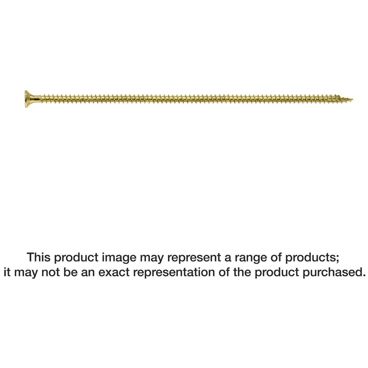 Simpson Strong-Tie SDCF221134 Strong-Drive SDCF TIMBER-CF Screw, 0.315-in. x 11-3/4-in. T40, Yellow Zinc, 250-Pack