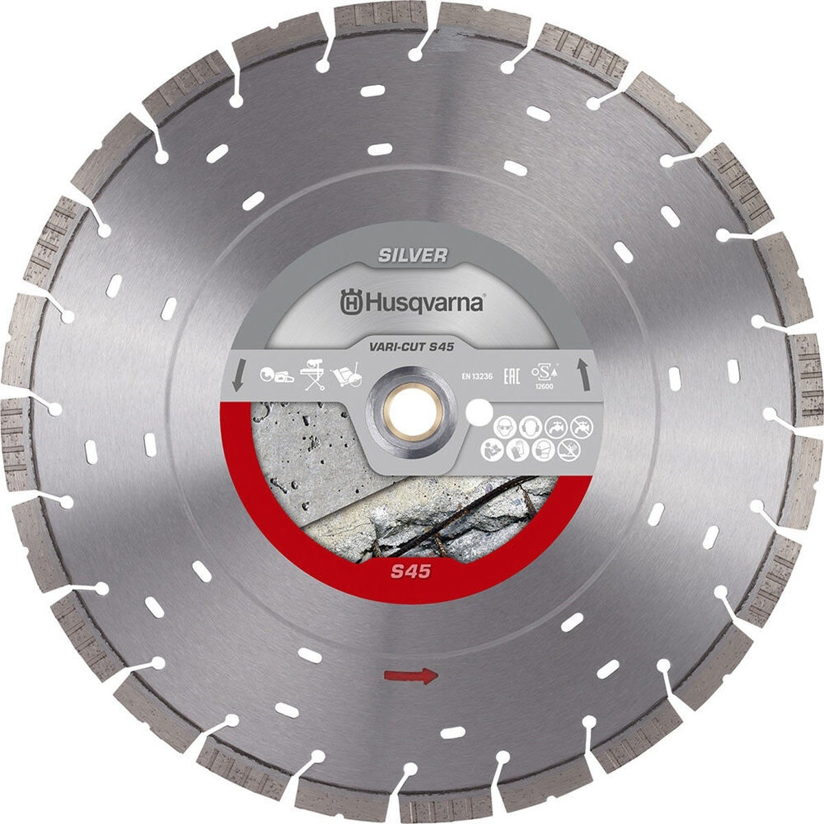 Husqvarna Vari-Cut S45 14-in. Diamond Blade for Concrete, Wet/Dry (534973120)