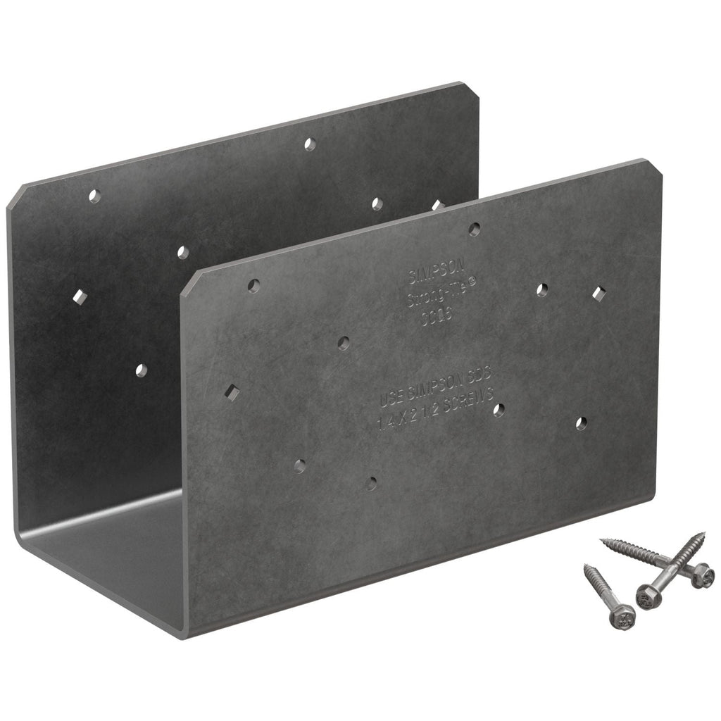 Simpson Strong-Tie CCOQ6-SDS2.5 CCOQ Column Cap, No Straps, for 6x Beam, with Strong-Drive SDS Screws