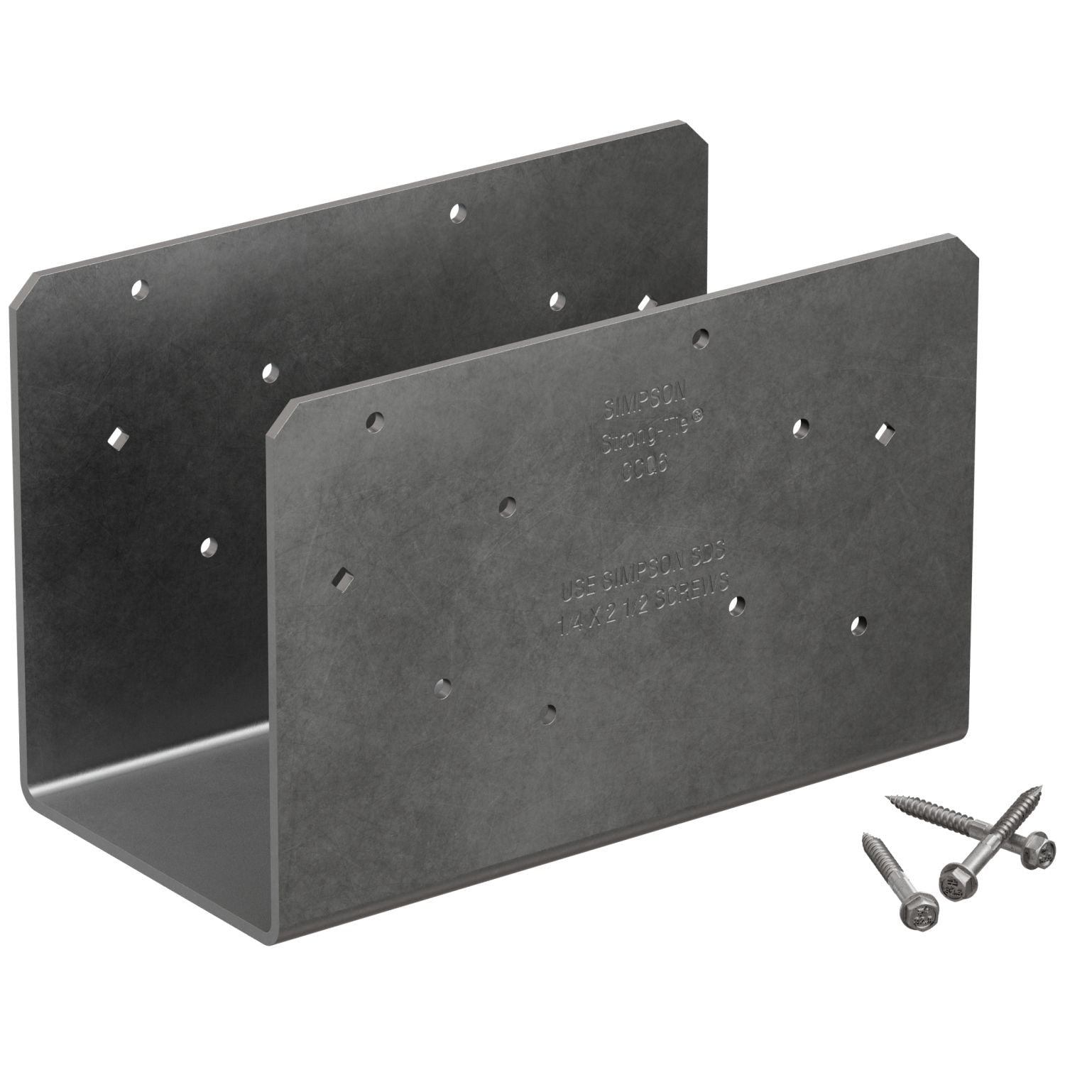 Simpson Strong-Tie CCOQ6-SDS2.5 CCOQ Column Cap, No Straps, for 6x Beam, with Strong-Drive SDS Screws