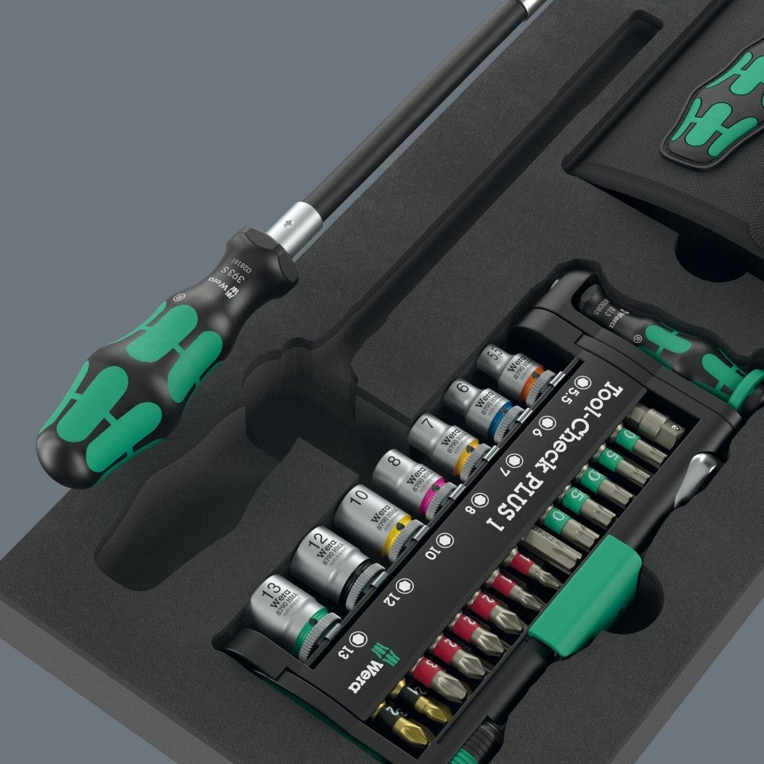 Wera 9750 Foam Insert Kraftform Kompakt And Tool-Check Plus Set 1, 57-Pieces