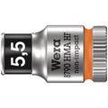 Wera 8790 Hma Hf Zyklop Socket With 1/4-in. Drive With Holding Function, 5.5x23-mm.
