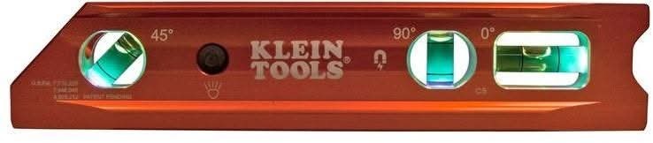 Klein 935RBLT Lighted Torpedo Billet Level, Rare Earth Magnet