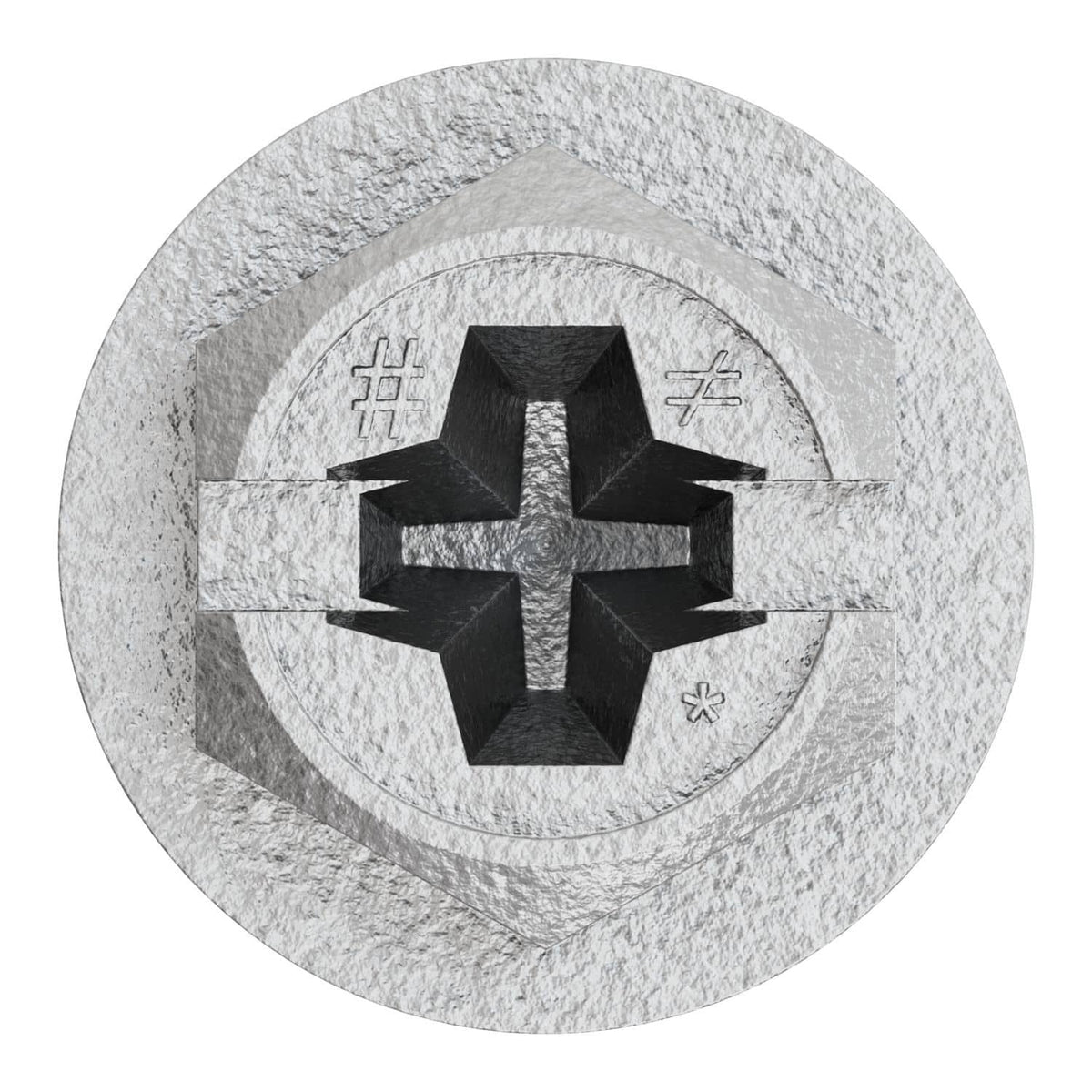 Simpson Strong-Tie TNTSS625134H Titen Turbo, 1/4-in. x 1-3/4-in. Type 316 Stainless-Steel Hex-Head Concrete and Masonry Screw, 50-Pack