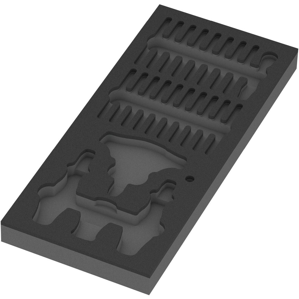 Wera 9852 Foam Insert Kraftform Kompakt Ratchet Set 1, Empty, 172x30x392-mm.