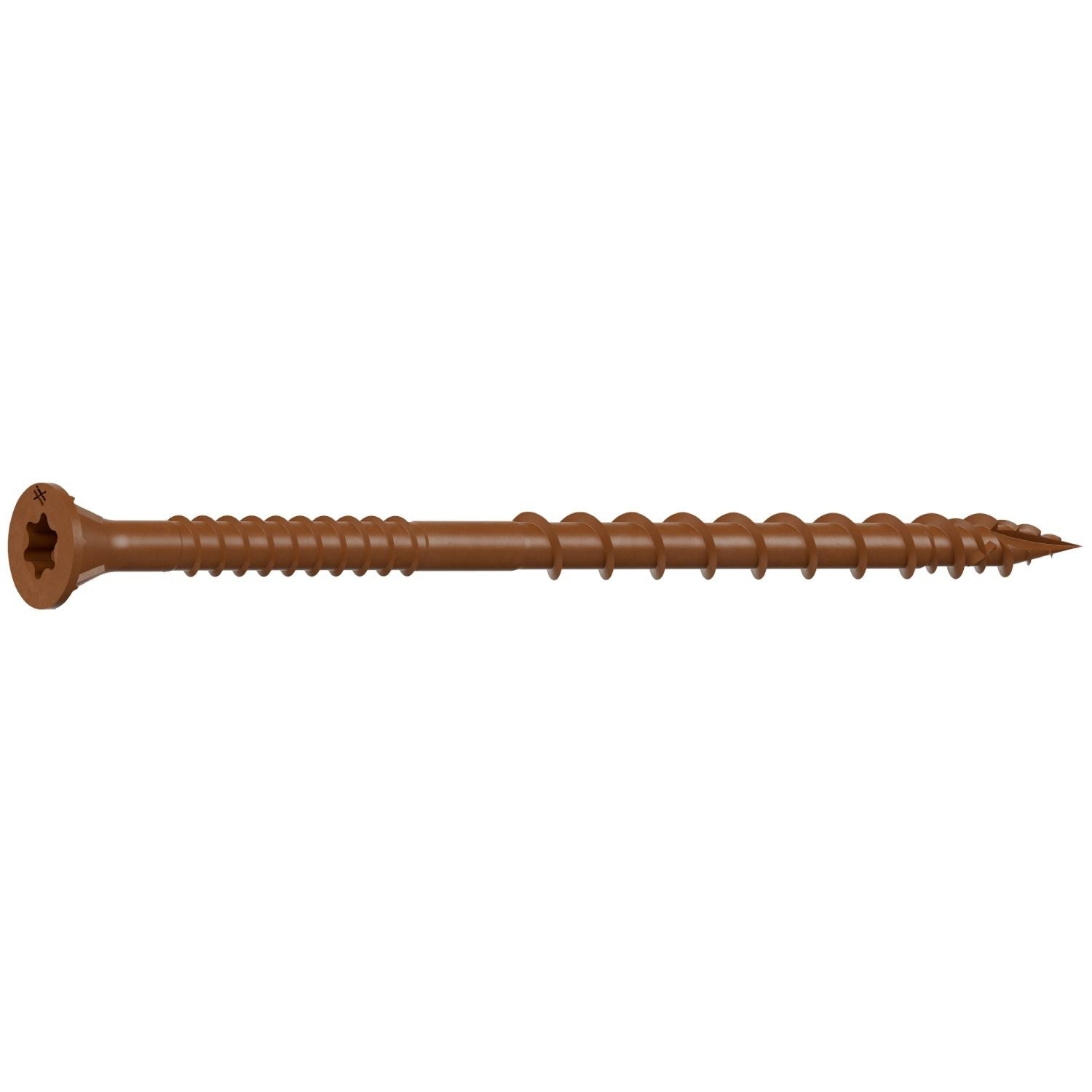 Simpson Strong-Tie DSVR312R1LB Deck-Drive DSV WOOD Screw, #10 x 3-1/2-in. T-25, Flat Head, Quik Guard, Red, 1-lb.