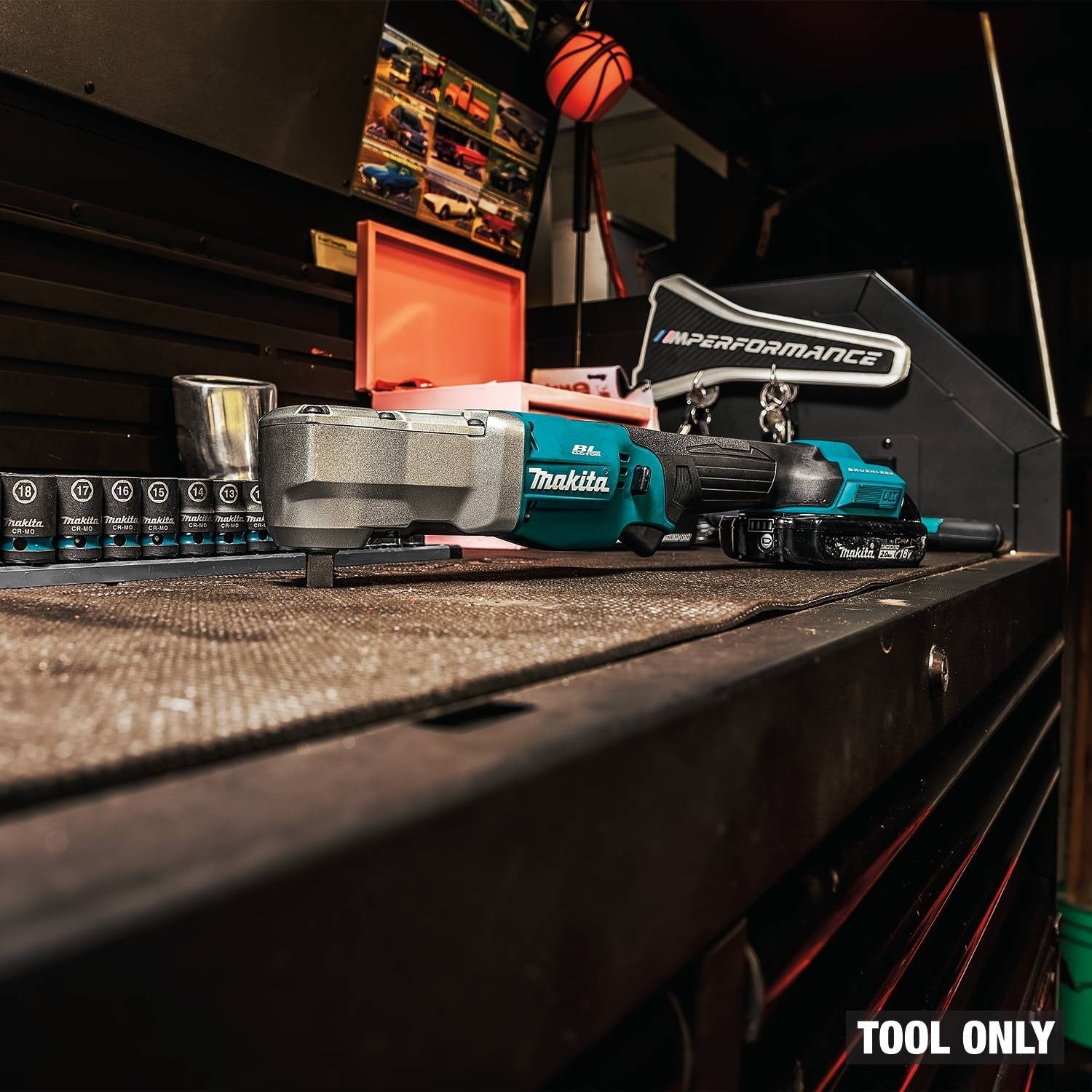 Makita XLT05Z 18V LXT Brushless High Torque 1/2-in. Angle Impact Wrench w/ Detent Pin, Tool Only