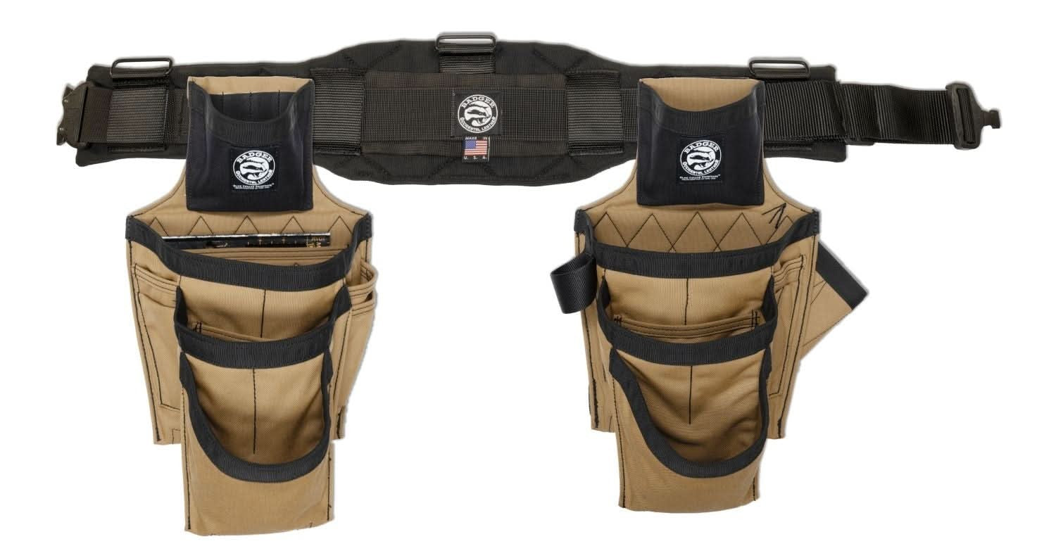 Badger Tool Belt 463120 LG Framer Set, Sawdust Black