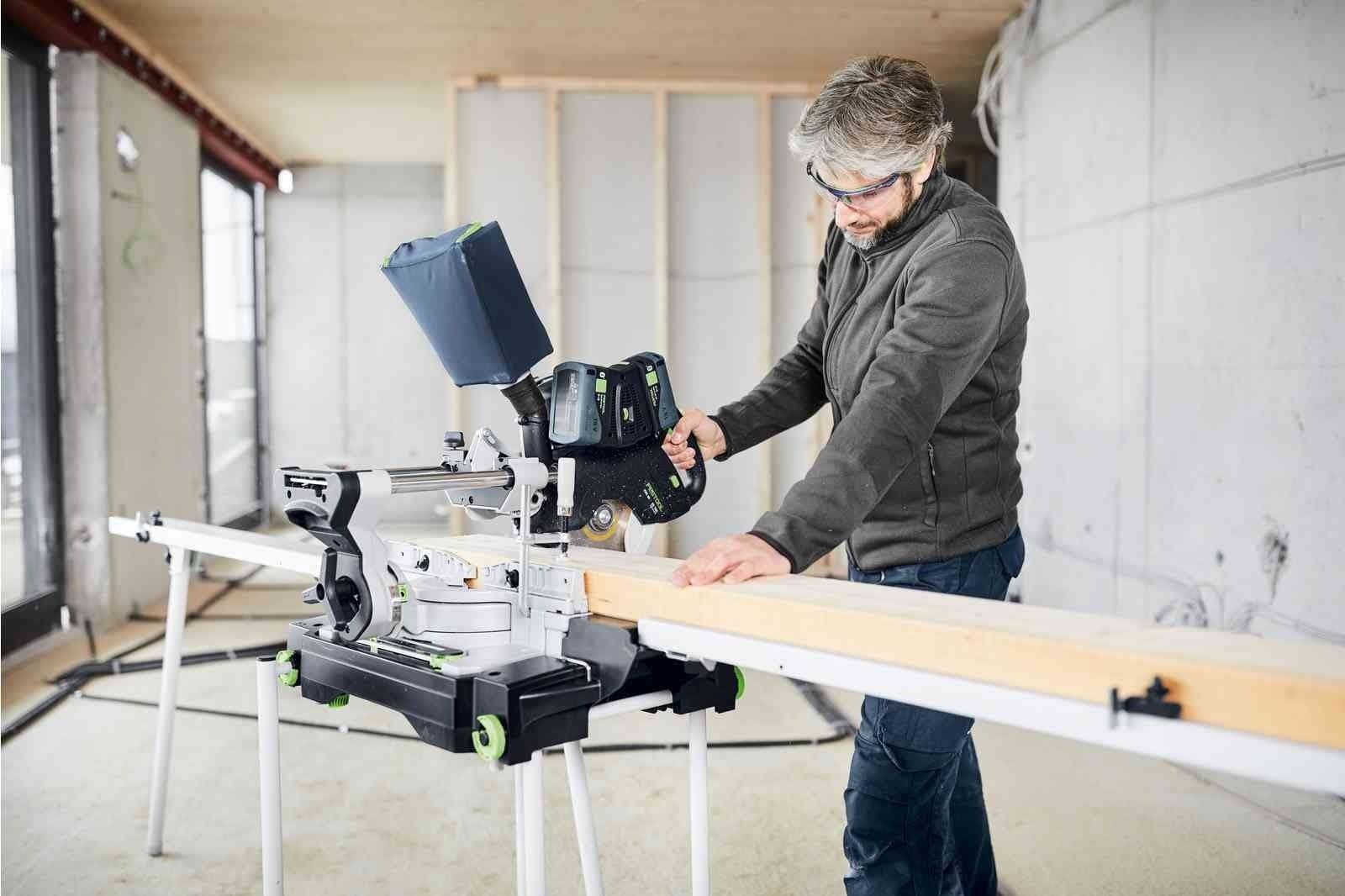 Festool LIMITED EDITION Kapex KSC 60 EB Cordless Dual-18V Miter Saw 8.0 Kit + UG Stand w/ Extensions