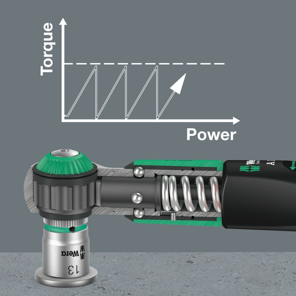 Wera Safe-Torque A 1 Shk Set 1, 1/4-in. Square Head, 2-12 Nm, 20-Pieces