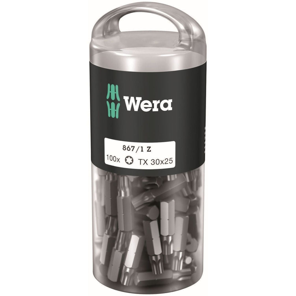 Wera 867/1 Torx Diy 100, Torx 30x25-mm., 100-Pieces