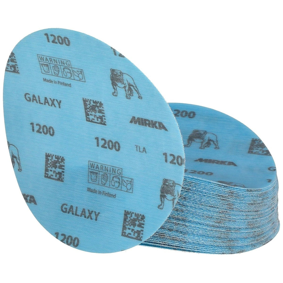 Mirka Galaxy 6-in. 1200 Grit Hook and Loop Sanding Discs, 50-Pack (FY-622-120)
