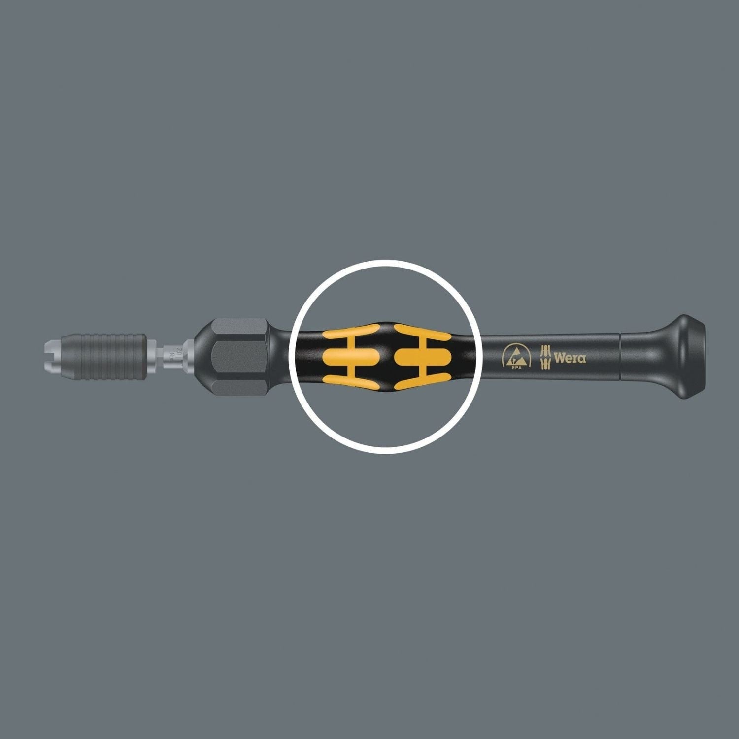 Wera 1430 Esd Kraftform Micro Adjustable Torque Screwdrivers (0.02-0.11 Nm) With Quick-Release Chuck, 1431 Esdx0.05-0.11 Nm