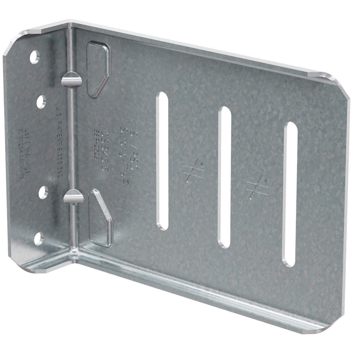 Simpson Strong-Tie MSCB45.5-KT MSCB 5-1/2-in. 14 ga. Bypass Framing Slide-Clip Connector w/ Screws, 25-Pack