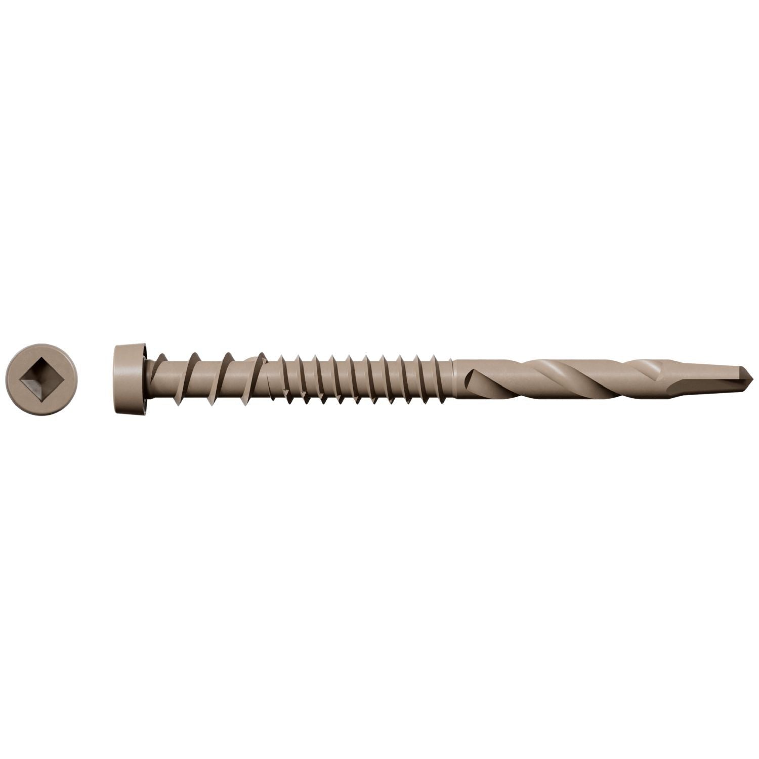 Simpson Strong-Tie DCSD238SGR01 Deck-Drive DCSD COMPOSITE-TO-STEEL Screw (Collated), #10 x 2-3/8-in. Quik Guard Gray 01, 1000-Pack