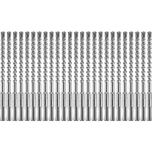 Bosch HCFC2051B25 25-Piece 5/16 In. x 4 In. x 6 In. SDS-plus Bulldog Xtreme Carbide Rotary Hammer Drill Bits