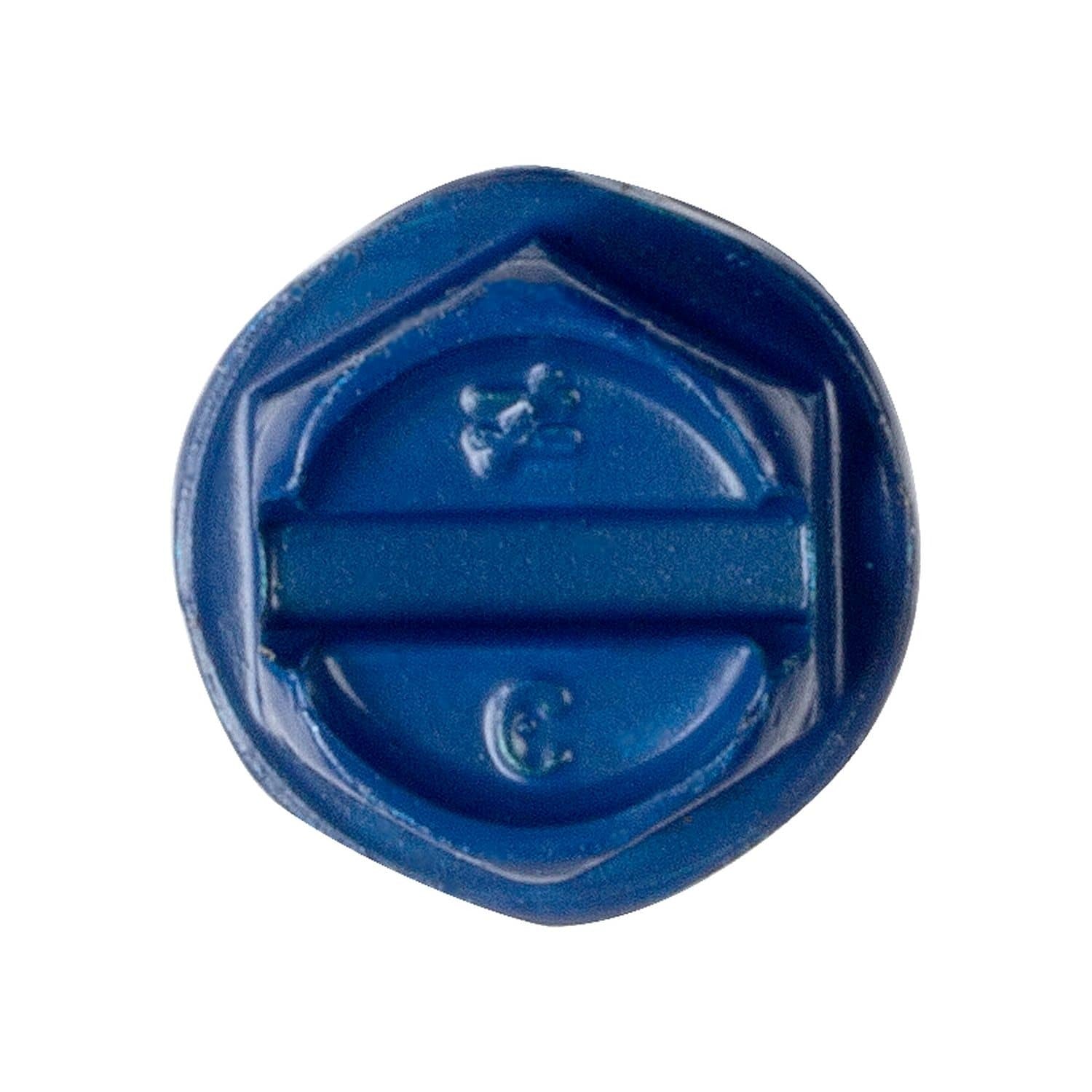 Simpson Strong-Tie TNT18234H Titen Turbo, 3/16-in. x 2-3/4-in. Hex-Head Concrete and Masonry Screw, Blue, 100-Pack