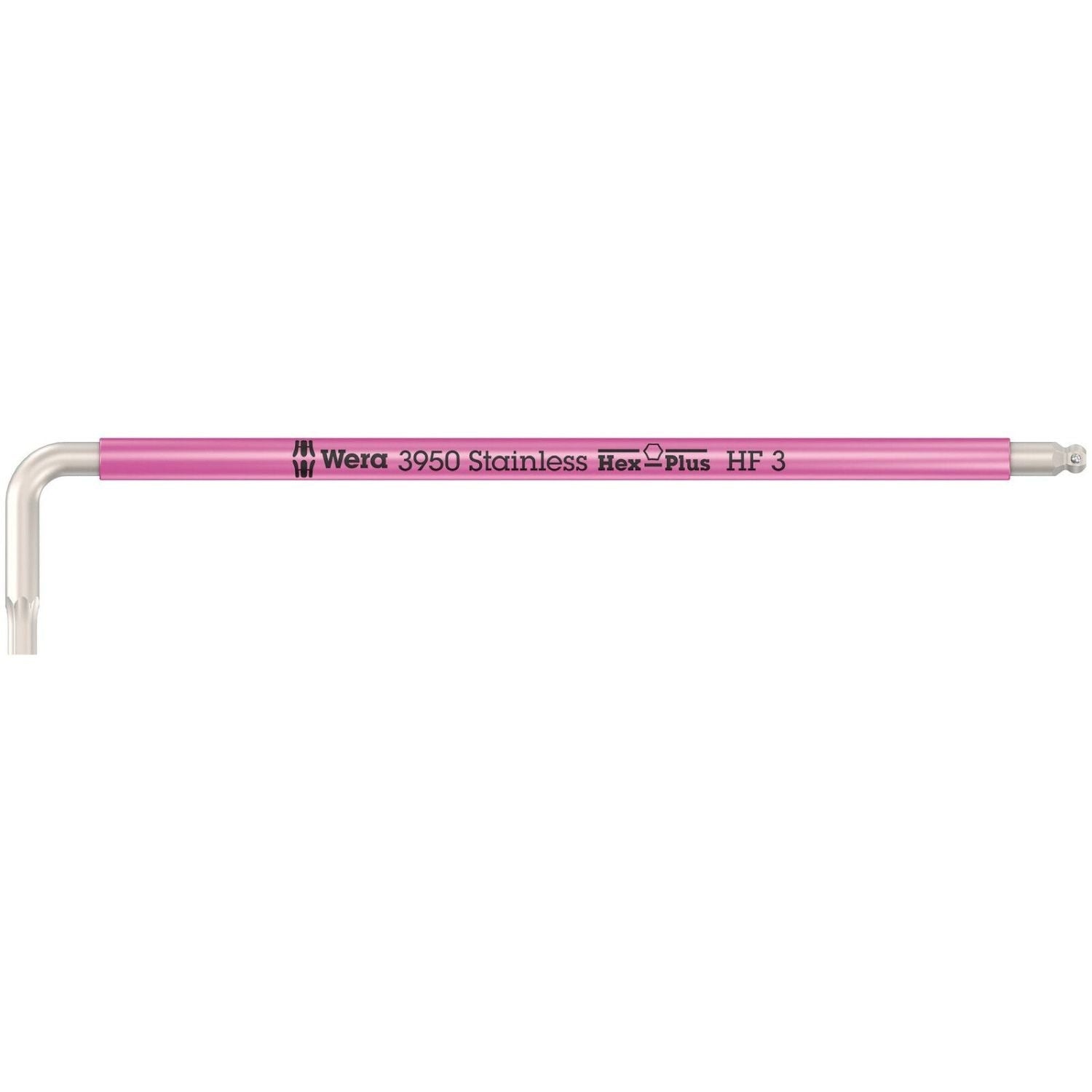 Wera 3950 Spkl Multicolour Hf L-Key, Metric, Stainless Steel, With Holding Function, 3x123-mm.