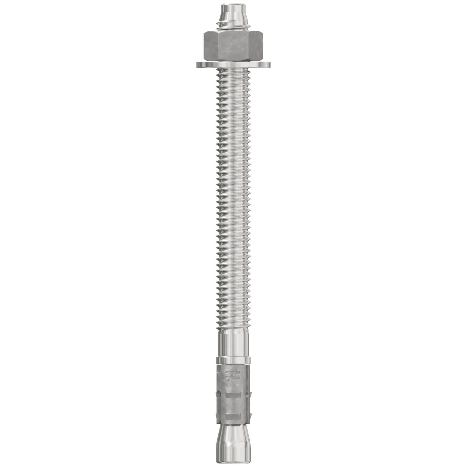 Simpson Strong-Tie STB2-37500S4F50 Strong-Bolt 2, 3/8-in. x 5-in. Type 304 Stainless-Steel Wedge Anchor, Fully Assembled, 50-Pack