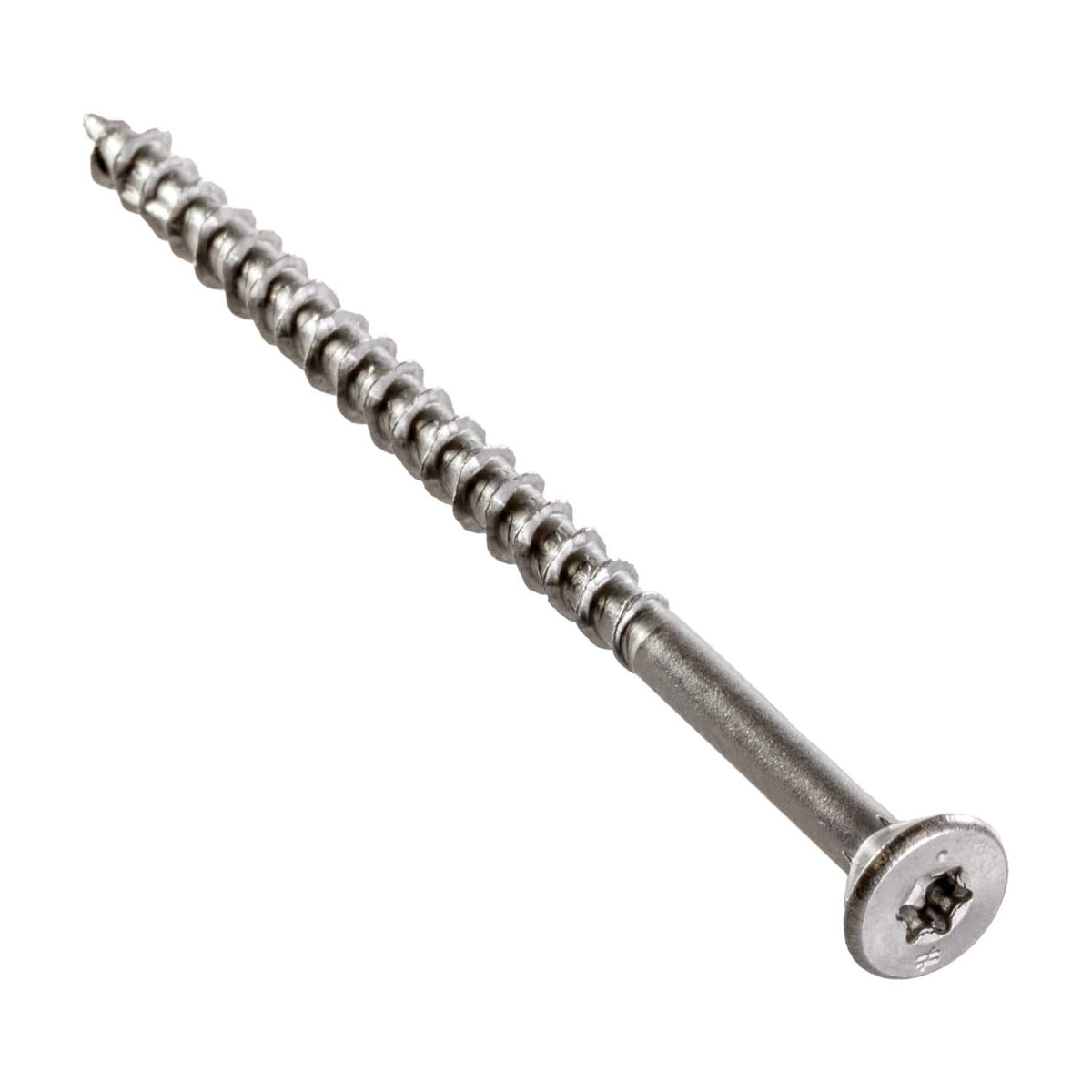 Simpson Strong-Tie T12400WPB Strong-Drive DWP WOOD SS Screw, #12 x 4-in. T-27, Flat Head, Type 316, 750-Pack