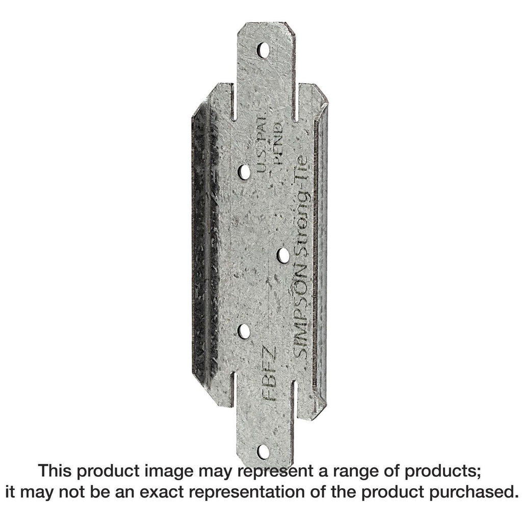 Simpson Strong-Tie FBFZ FBFZ ZMAX Galvanized Flat Rail Fence Bracket for 2x4