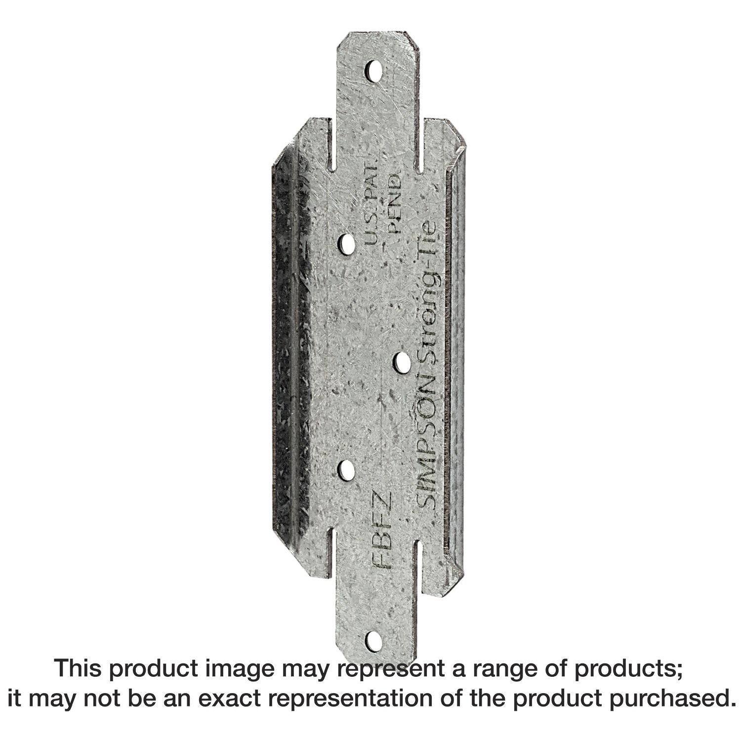 Simpson Strong-Tie FBFZ FBFZ ZMAX Galvanized Flat Rail Fence Bracket for 2x4
