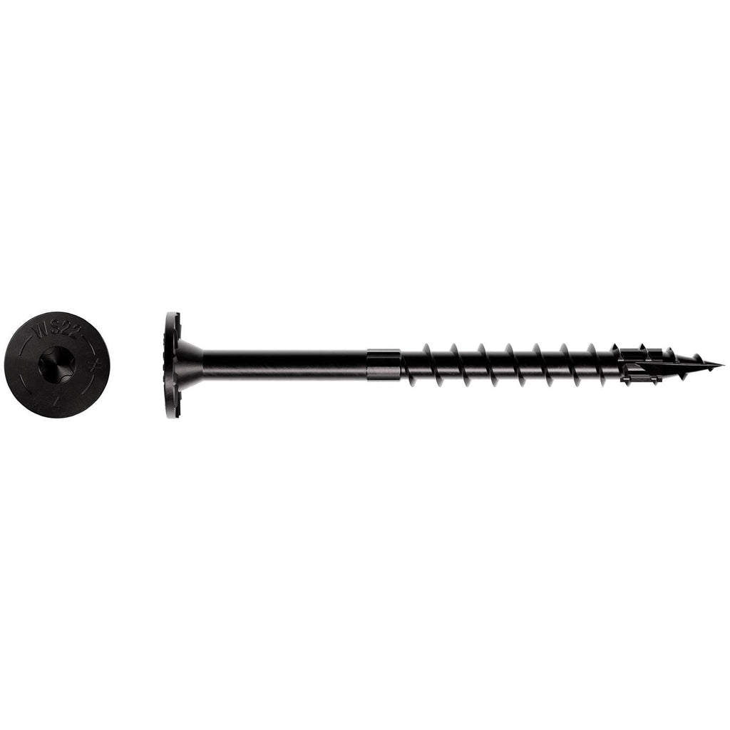 Simpson Strong-Tie SDWS22400DBB-RP1 Strong-Drive SDWS TIMBER Screw (Exterior Grade), 0.220-in. x 4-in. T40, Black