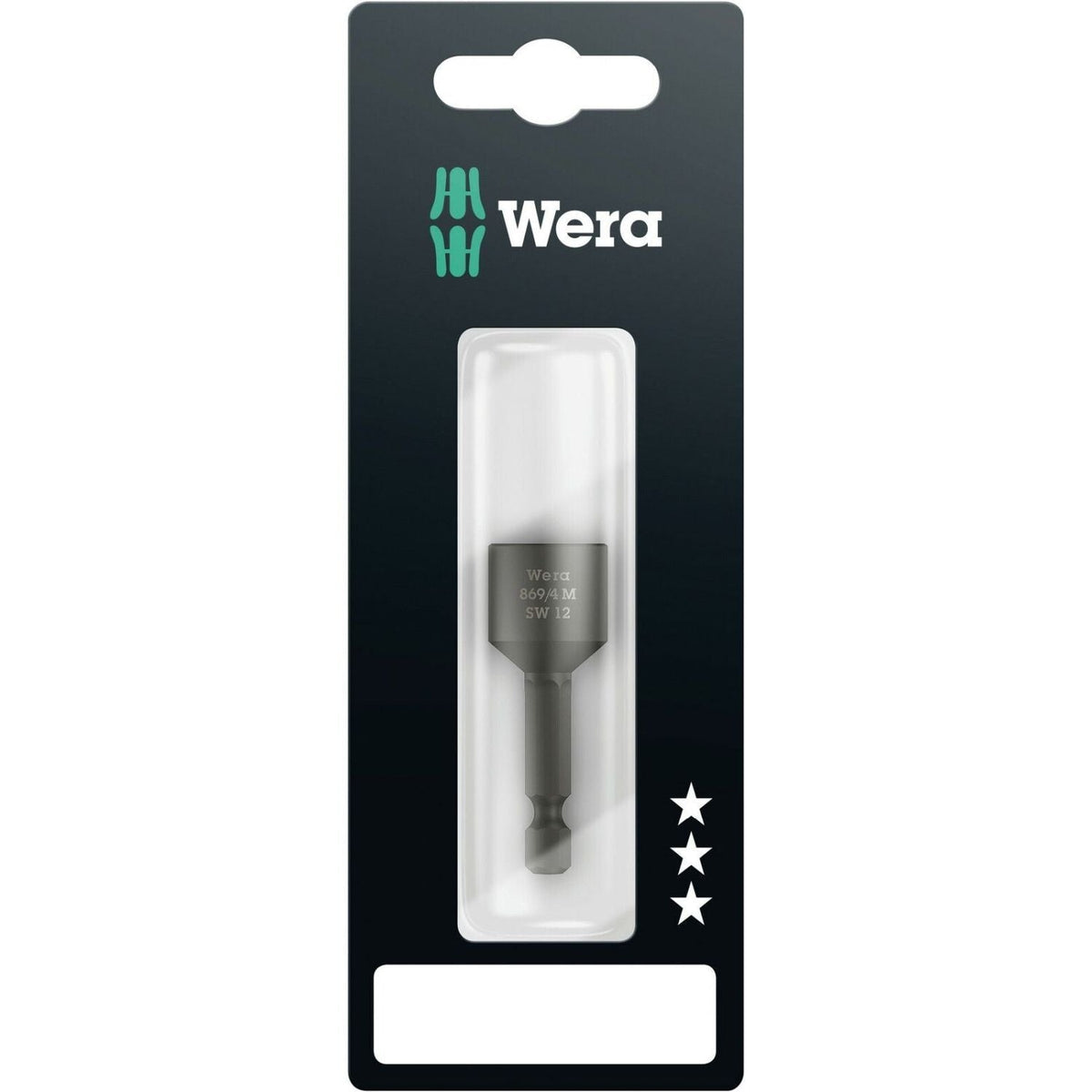 Wera 869/4 M SB Nutsetters, Magnetic, 12x50-mm.