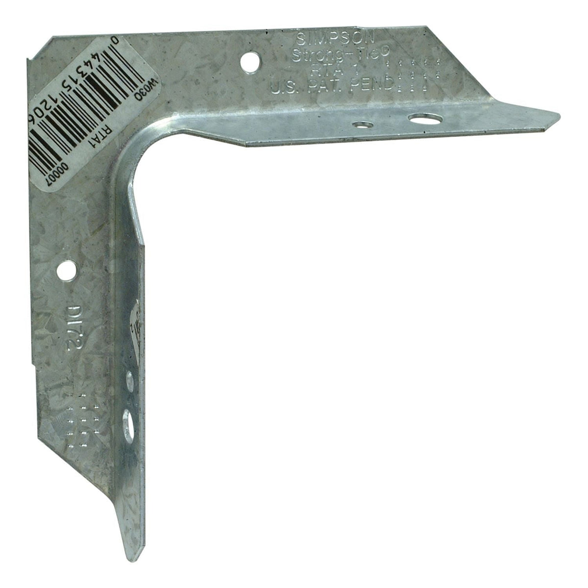 Simpson Strong-Tie RTA1 RTA 18-Gauge Rigid Tie Angle for 1x1 Joist/Post